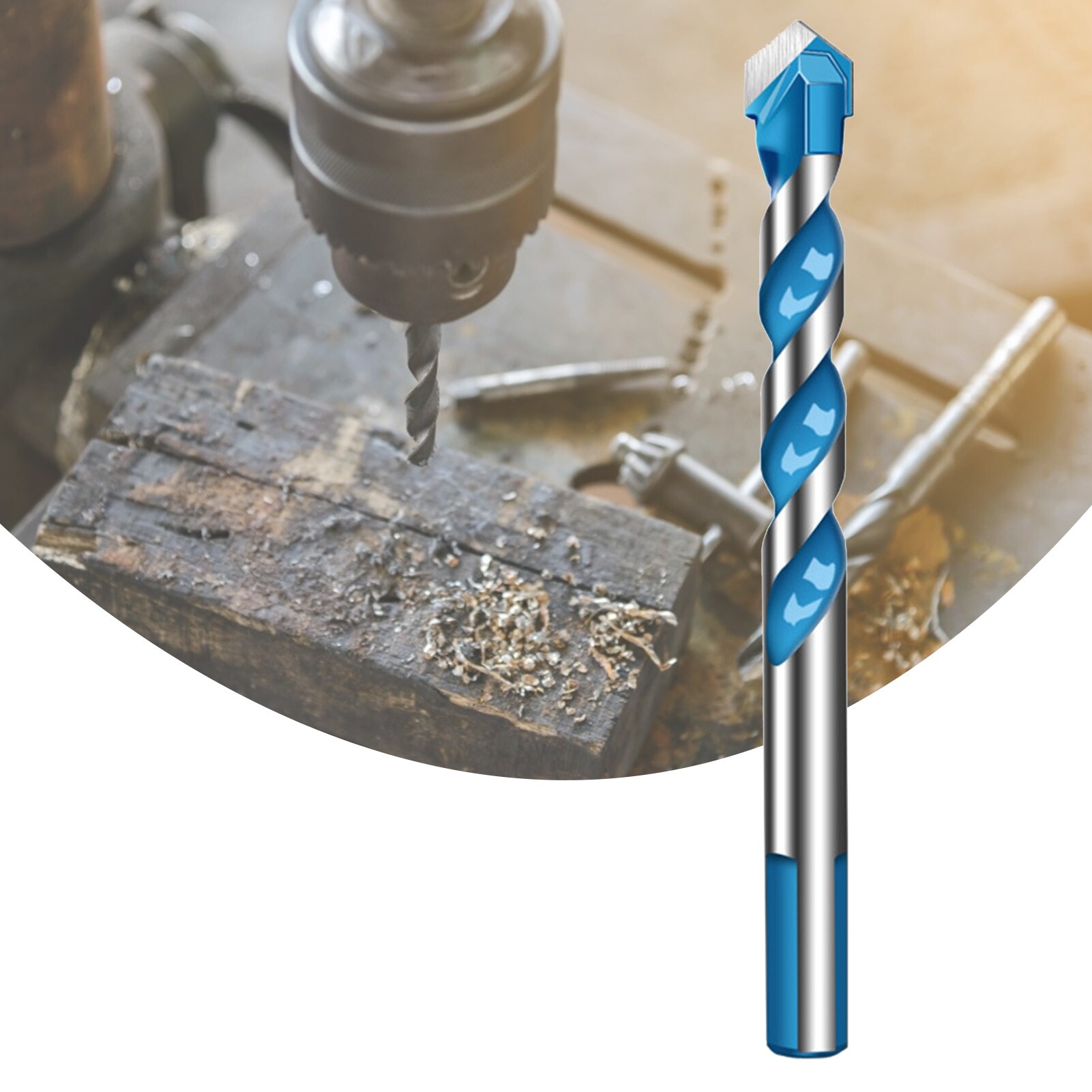 5-12mm Multifunctional Tip Drill Bit Triangular Shank Non-slip Durable Efficient Ultimate Drill Bit for Marble