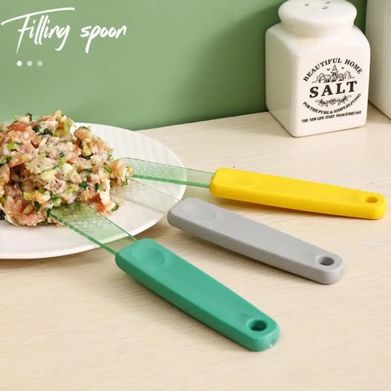 Plastic Dumpling Stuffing Mixing Spoon Pp Food-Grade Wonton Stuffing Tool Kitchen Stuffing Mixing Spoon Flat Spoon
