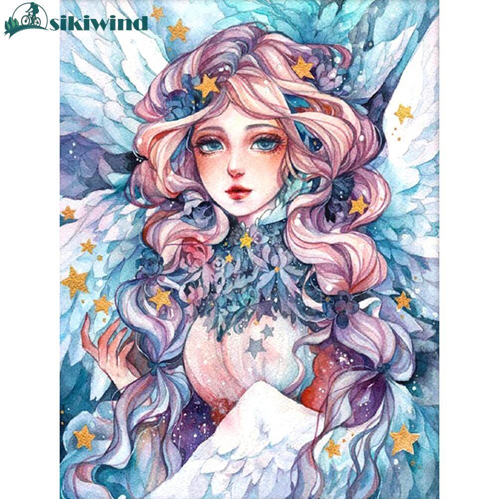 DIY Painting Oil Painting Girl By Numbers Coloring Picture Digital Drawing Canvas Home Wall Decoration