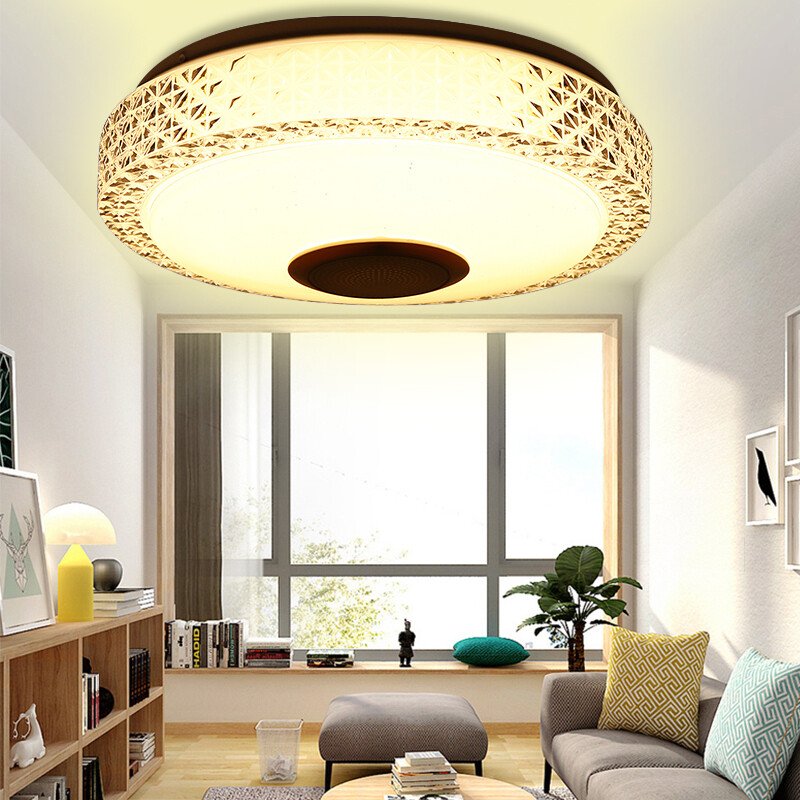 MAEREX Đèn Trần LED 2835SMD 200W, Loa Nghe Nhạc Bluetooth Ứng Dụng Acrylic Thay Đổi Độ Sáng RGB Với Điều Khiển Từ Xa Đèn 3000-6500K Trang Trí Tiệc Quán Bar Gia Đình AC220V