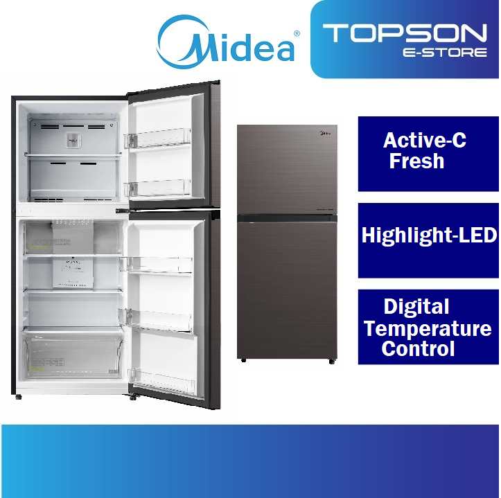 Midea 240L 2 Door Inverter Refrigerator 4 Star Rating Peti Sejuk