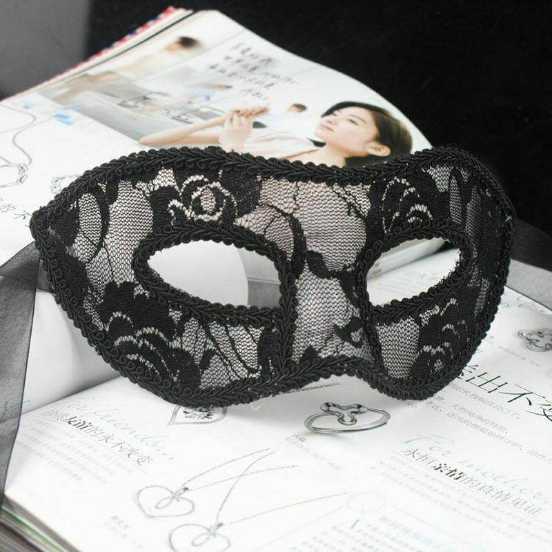 [Pickmine] New Women Party Lace Eye Mask Masquerade Halloween Lace Mask for Party Ball Prom Mardi Gras Hot Carnival Mask