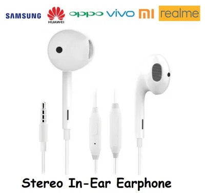 Oppo Vivo Samsung Huawei Xiaomi Realme R11 Earphone In-Ear Earbuds