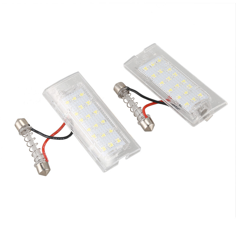 For BMW 39mm Number Plate Led White Light Bulbs White 6000K