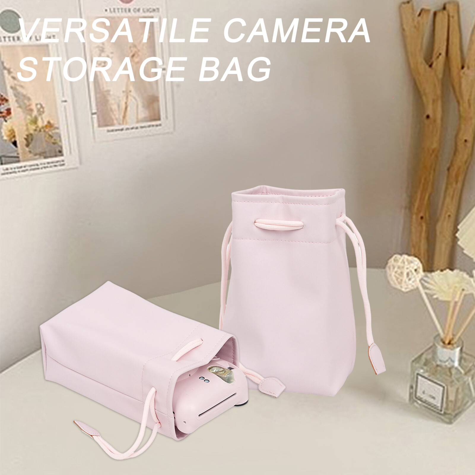 Drawstring Camera Bag Camera Storage Bag Waterproof Camera Case with Easy Drawstring Closure Ideal for Photographers Portable Secure Storage Bag