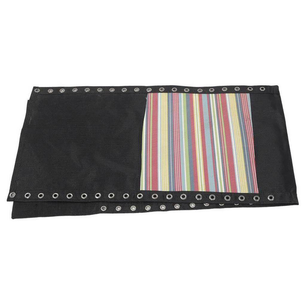 Loviver Black Tessforest Fabric Cloth Replacement for Zero Gravity Chairs Garden Patio Folding Leisure Recliners