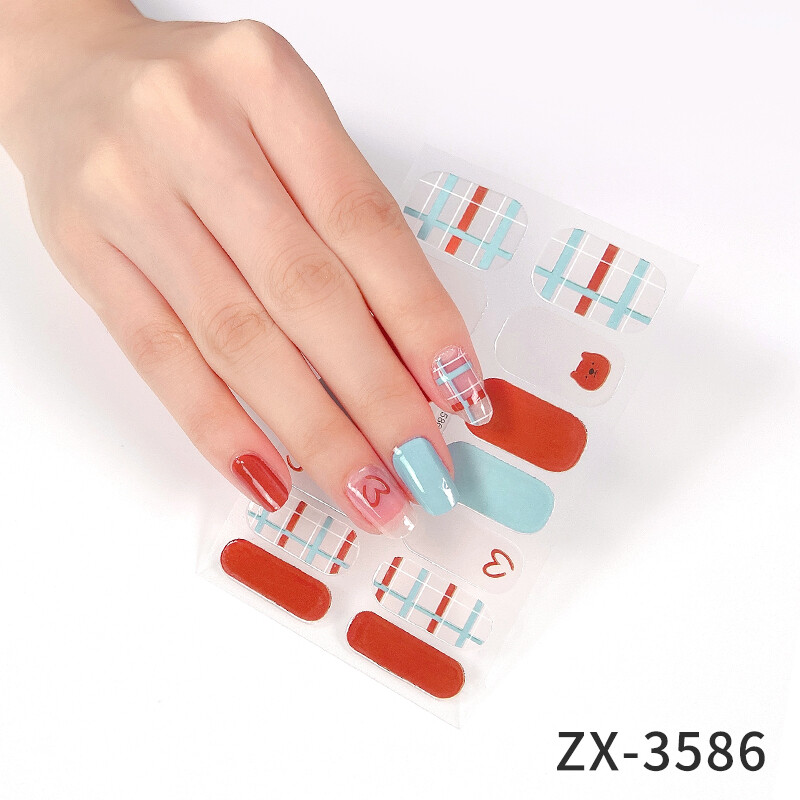 Summer New product] ZX Series Nail Sticker 5D Diamond Nail Art