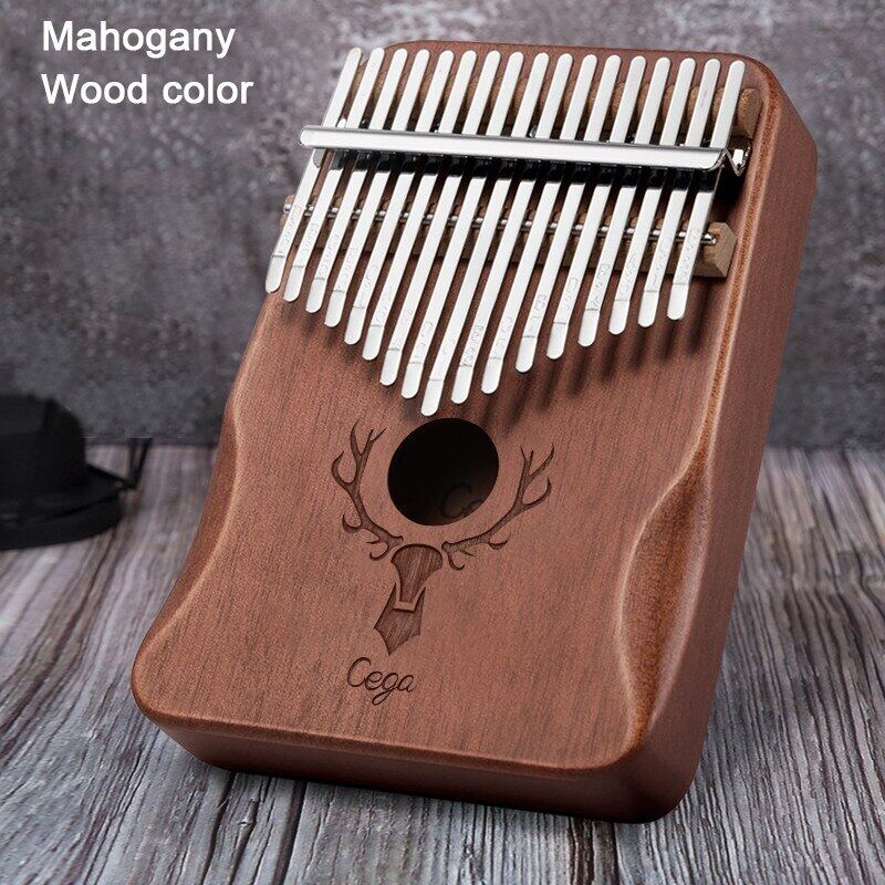 Latest 17 Key Gradient Blue Kalimba Thumb Piano Mahogany Finger Piano Body Musical Instrument With Tune Hammer Christmas Present Malaysia