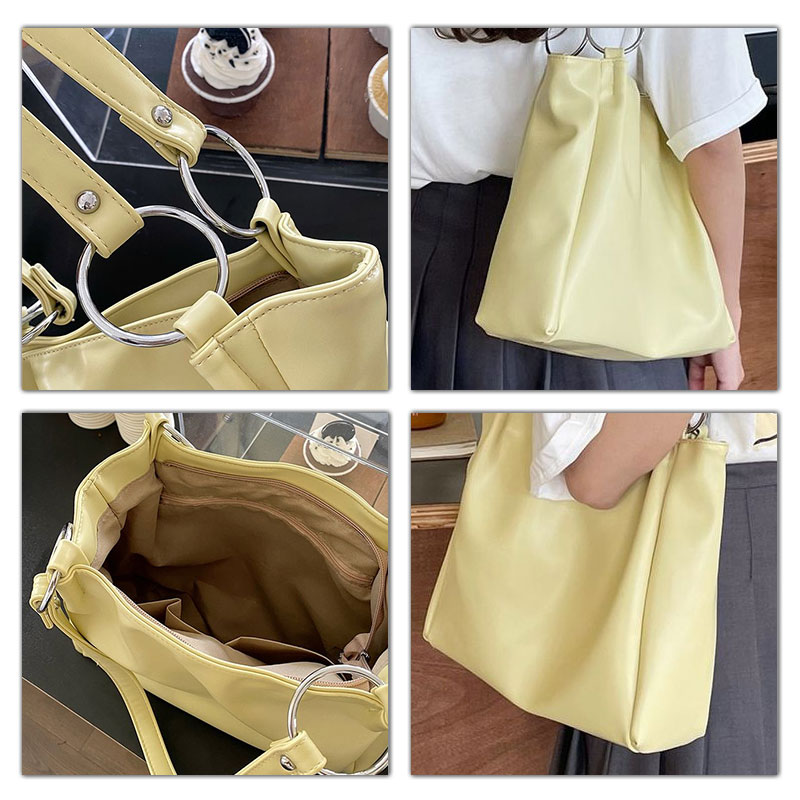 ELACCENT Large-capacity shoulder tote bag simple and versatile daily handbag