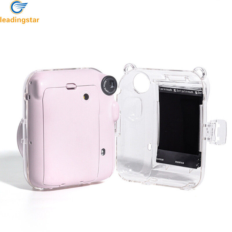 LeadingStar Fast Delivery Camera Case Scratch-Resistant Crystal Storage Protective Cover With Straps Sticker Compatible For Instax Mini 12