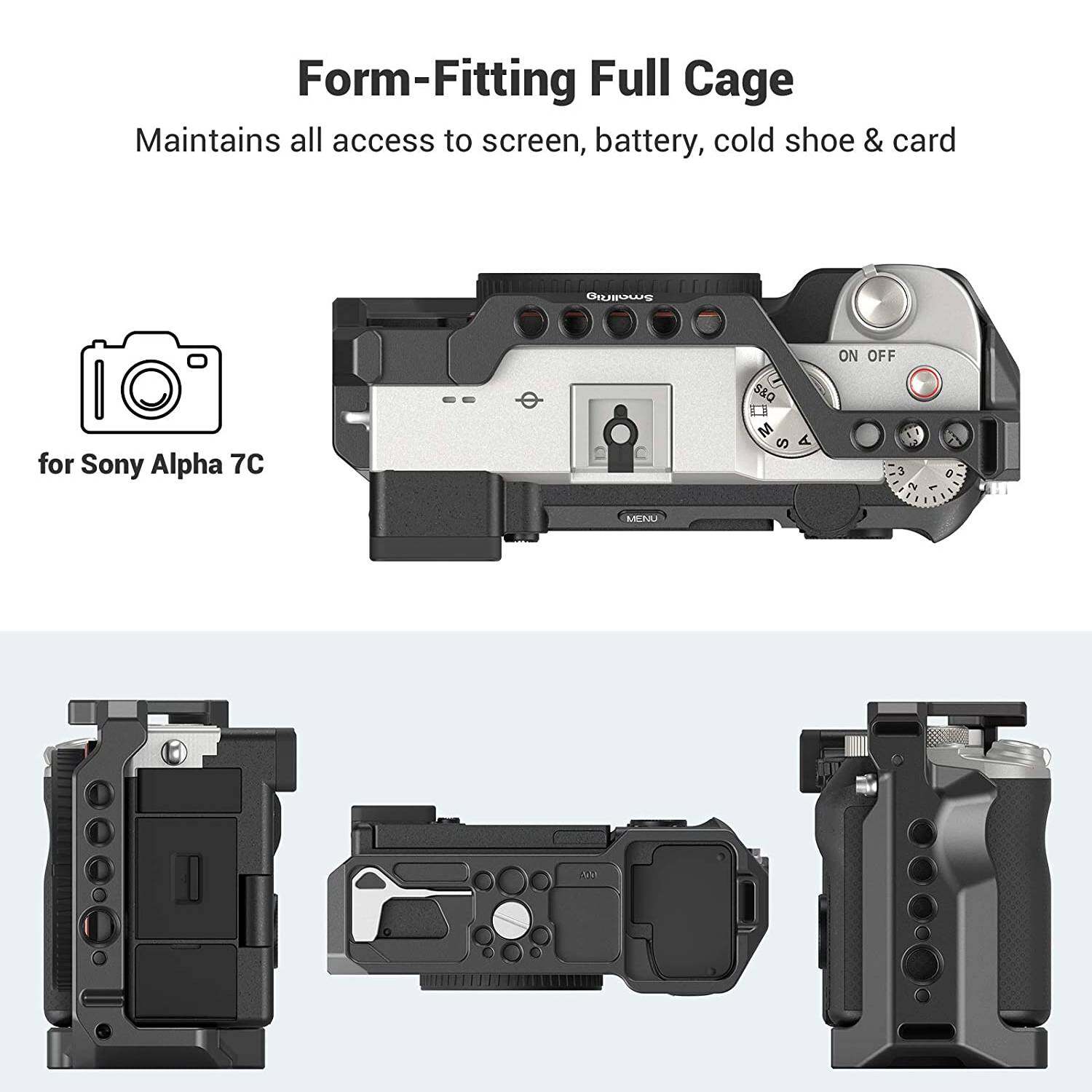 SmallRig Cage rig Khung Lồng máy ảnh Cho Sony A7C 3081