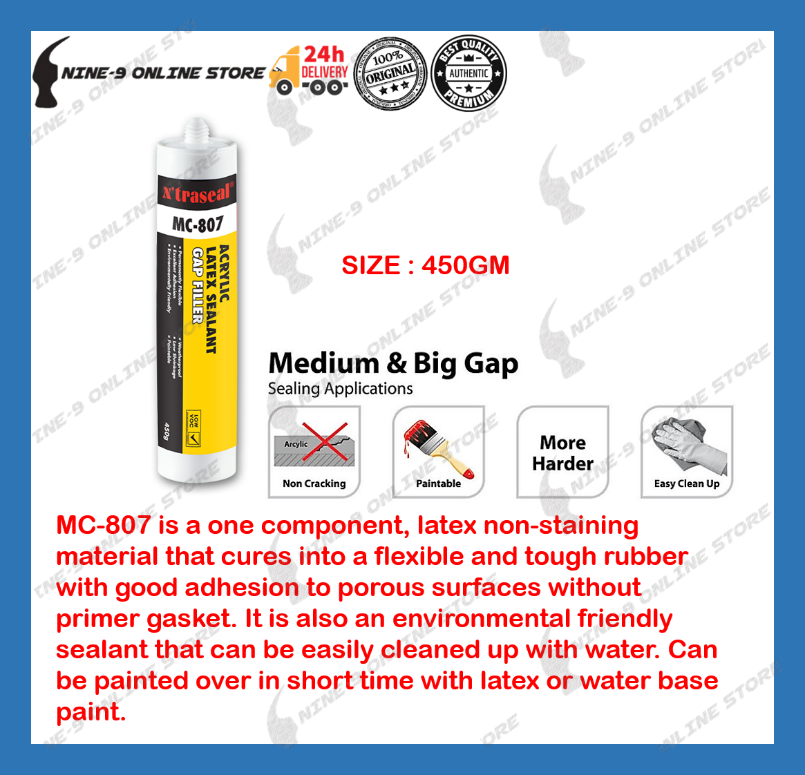 Xtraseal Awning Caulks 400ml (Grey) / X'Bond Construction Adhesive