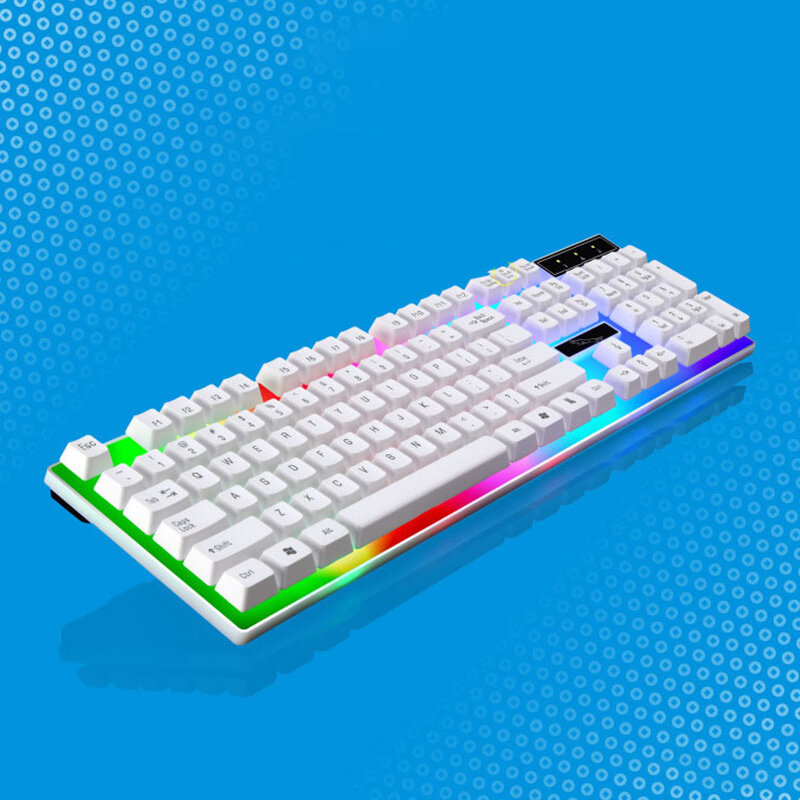 SADA Keyboard wired usb manipulator feel colorful luminous laptop keyboard