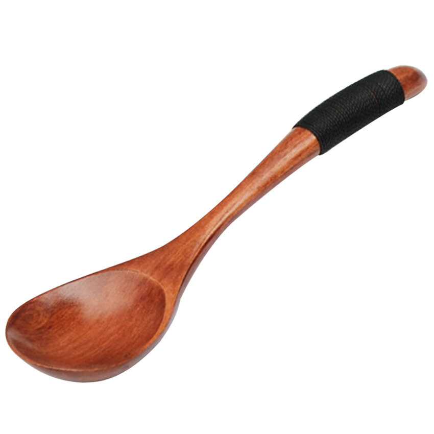 WoodenSpoon, 18CM Wooden Spoons Wood Soup Spoons For Kitchen Stirring And Cooking