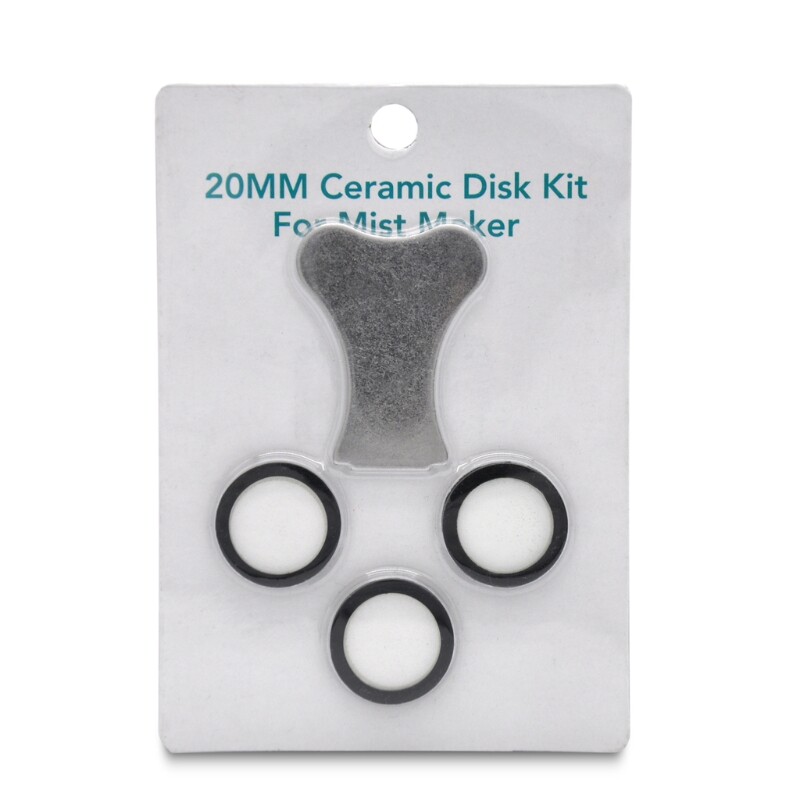 3/6/10pcs Mist Maker Maintenance Kit,20mm Ceramic Disk Discs with Repair for Key for Fog Making Machine Humidifier Acces