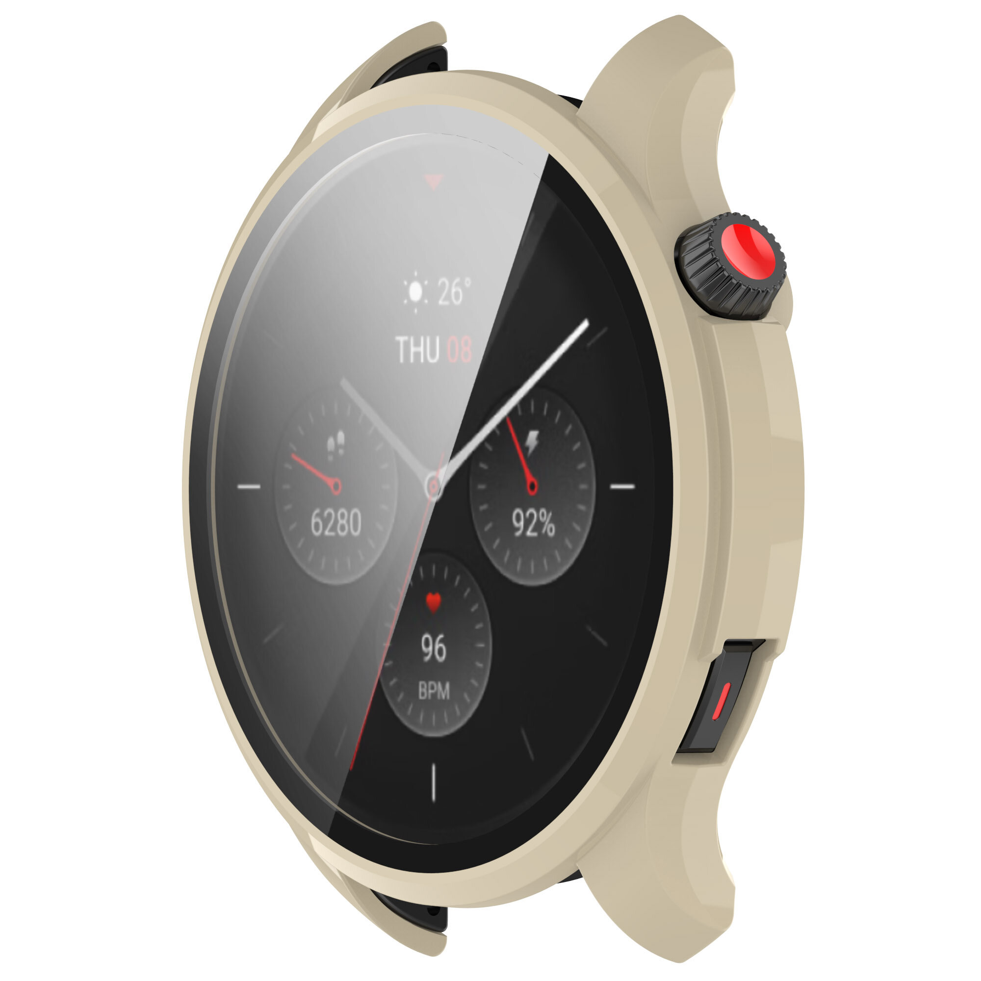 Ultra Thin Hard PC Case Tempered Glass Screen Protector Protective Cover For Huami Amazfit GTR4/GTR4 Pro