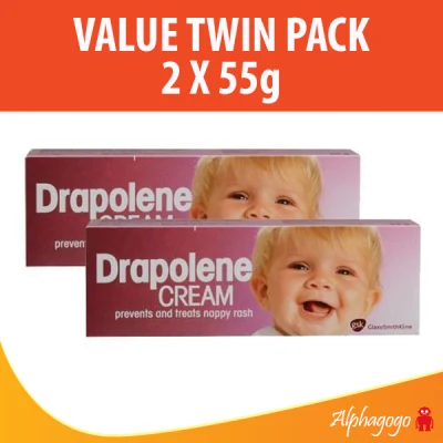 Drapolene Nappy Rash Cream 55g X 2 (Twin Pack)