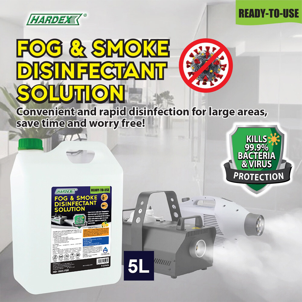 Hardex Fog and Smoke Disinfectant Liquid Solution 5 Litres for Heat