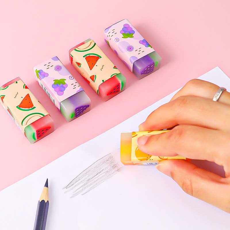 Creative Fruit Eraser Student Rubber Erase Tools Stationery