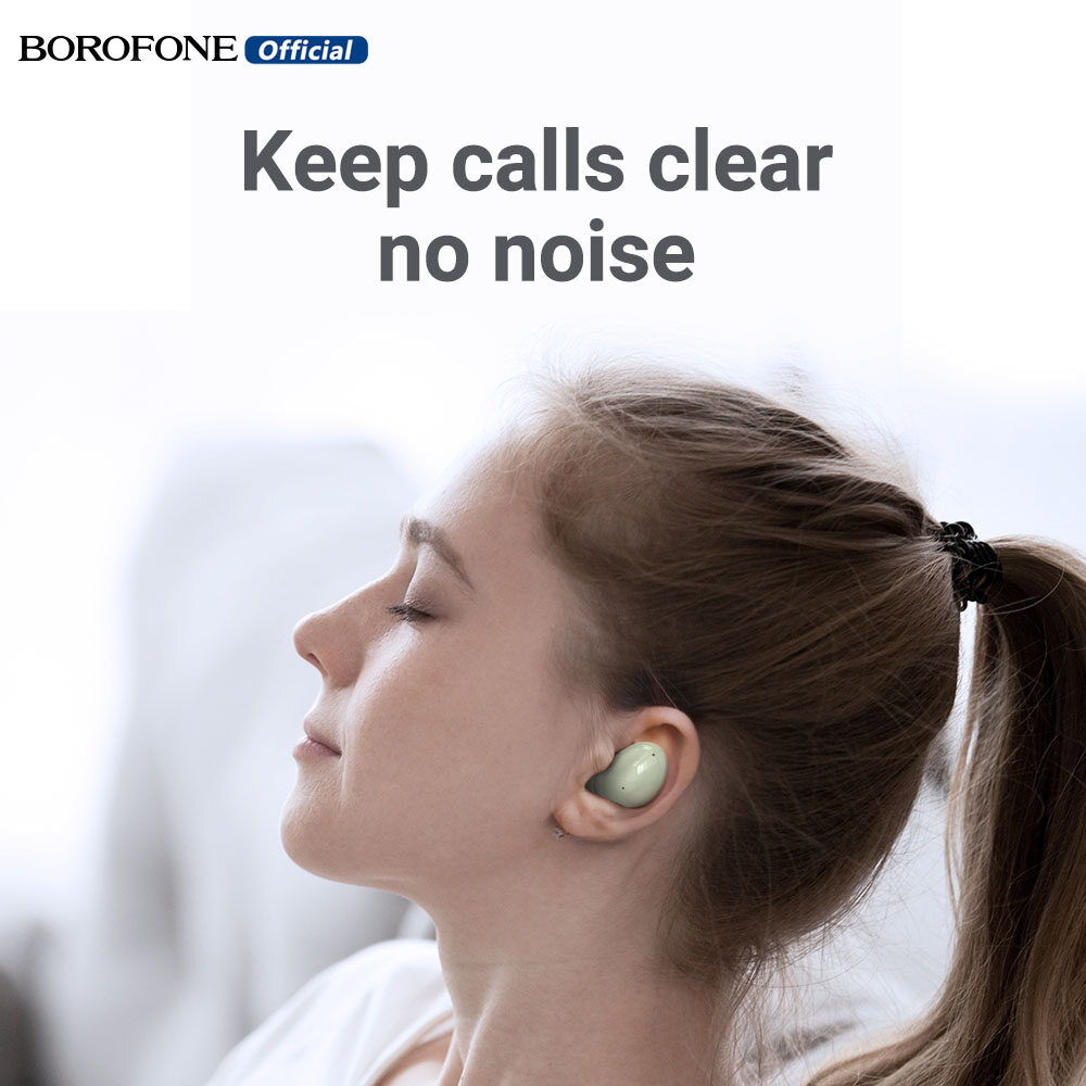 BOROFONE BW21 TWS Earbuds Wireless Headphones Bluetooth Headset BT 5.3 With Microphone Touch Control HD Stereo Sports earphone For iOS Android Xiaomi Huawei Oppo Vivo Sumsung Phone Universal Headphones