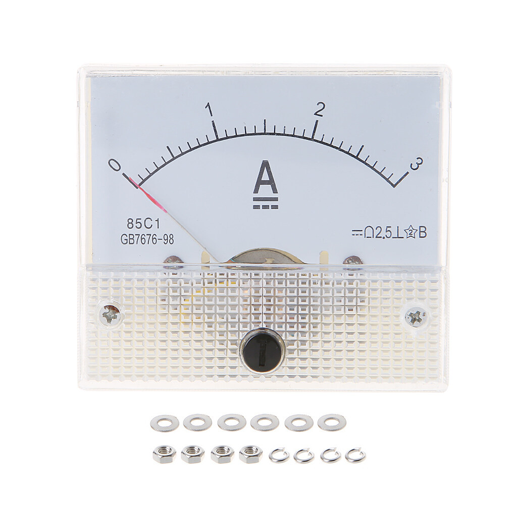 Ampe Kế 85C1 Đồng Hồ Đo Dòng Điện Một Chiều Kim Loại 1/2/3/30/50/100A 50/100/200/500mA