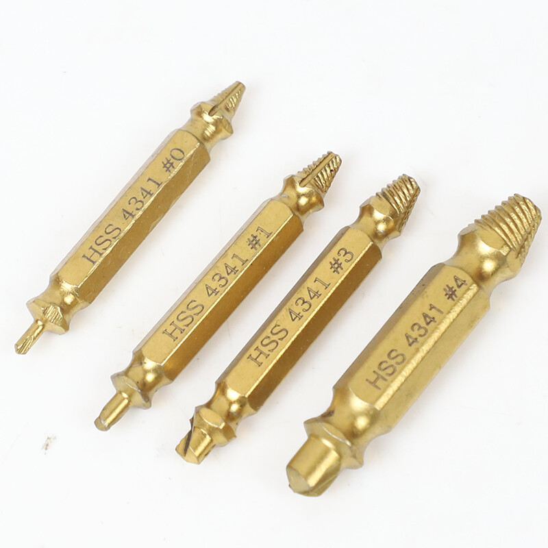 [Hàng Có Sẵn] KIPRUN 4 Sản Phẩm Mũi Khoan Tháo Vít Bị Hư Dụng Cụ Tháo Vít Tool4 Cái Dụng Cụ Tháo Vít Đầu Bị Hỏng/Dụng Cụ Tháo Vít Trượt/Tuốc Nơ Vít /Dụng Cụ Tháo Dây Gãy Hai Đầu