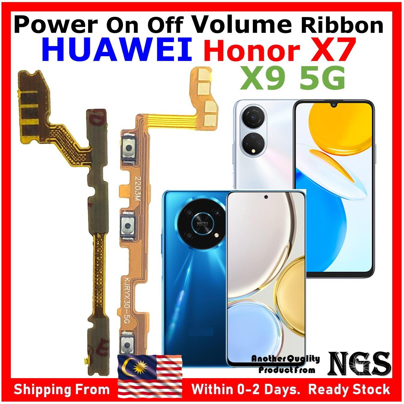 Nappe Power On/Off et Volume Premium pour Realme C53