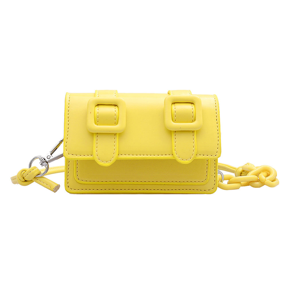 BAGOO Fashion Mini Messenger Bag Women PU Leather Female Shoulder Bag Crossbody Bag Small Letters Chain Handbag Money Phone Pouch