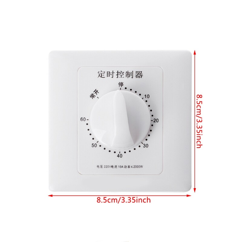 Máy Bơm Điều Khiển Công Tắc Hẹn Giờ AC 220V Thiết Bị Ngắt Điều Khiển Đếm Ngược Cơ Học 30/60