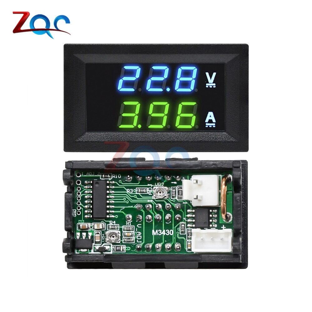 Vôn Kế Kỹ Thuật Số Kép Mini 0.28 Inch, Ampe Kế Đồng Hồ Đo Màn Hình Dòng Điện Áp Amp Volt Một Chiều 100V 10A Máy Dò Thử Nghiệm Cho Ô Tô Tự Động