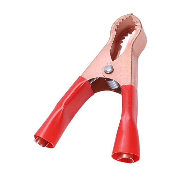 Kẹp Cá Sấu, Ắc Quy 10.5x6 cm (1 Cặp Đỏ Đen)