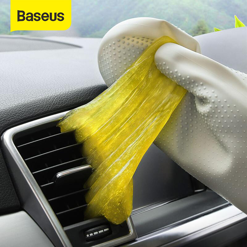 Dụng Cụ Vệ Sinh Xe Hơi Baseus, Keo Gôm Làm Sạch Cửa Gió Atuo, Phụ Kiện Làm Sạch Bụi Bẩn Bàn Phím, Máy Hút Bụi Gel Mềm Cho Xe Hơi