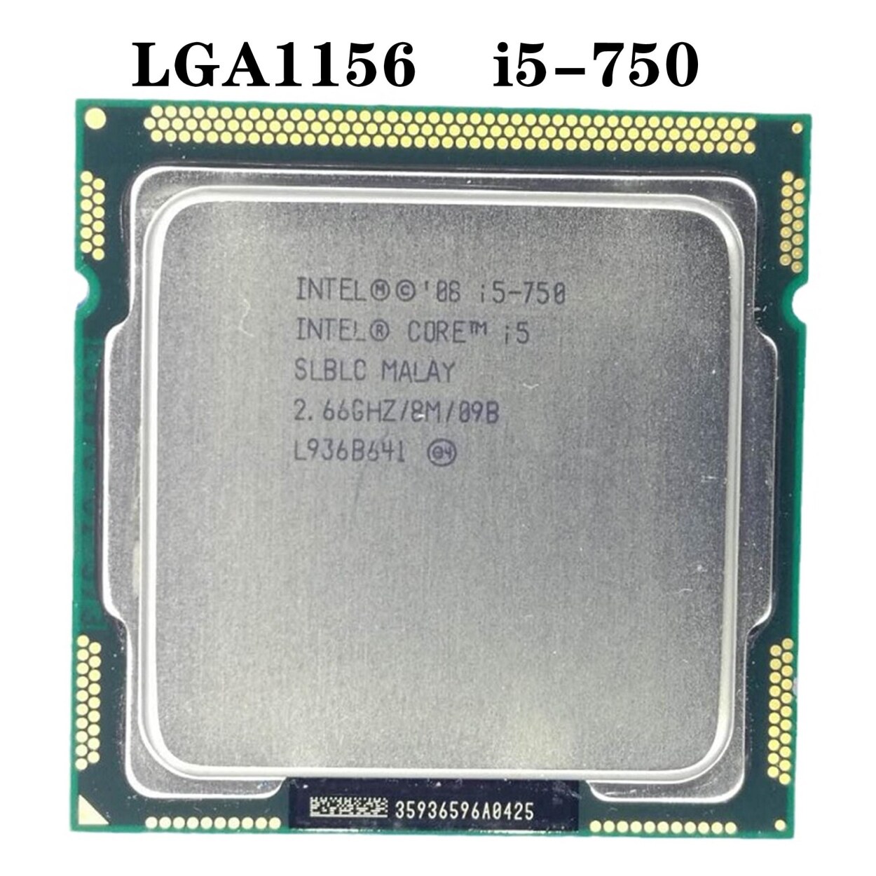 Intel Core I5 750โปรเซสเซอร์2.66GHz 8MB Cache LGA1156เดสก์ท็อป I5 750 ...