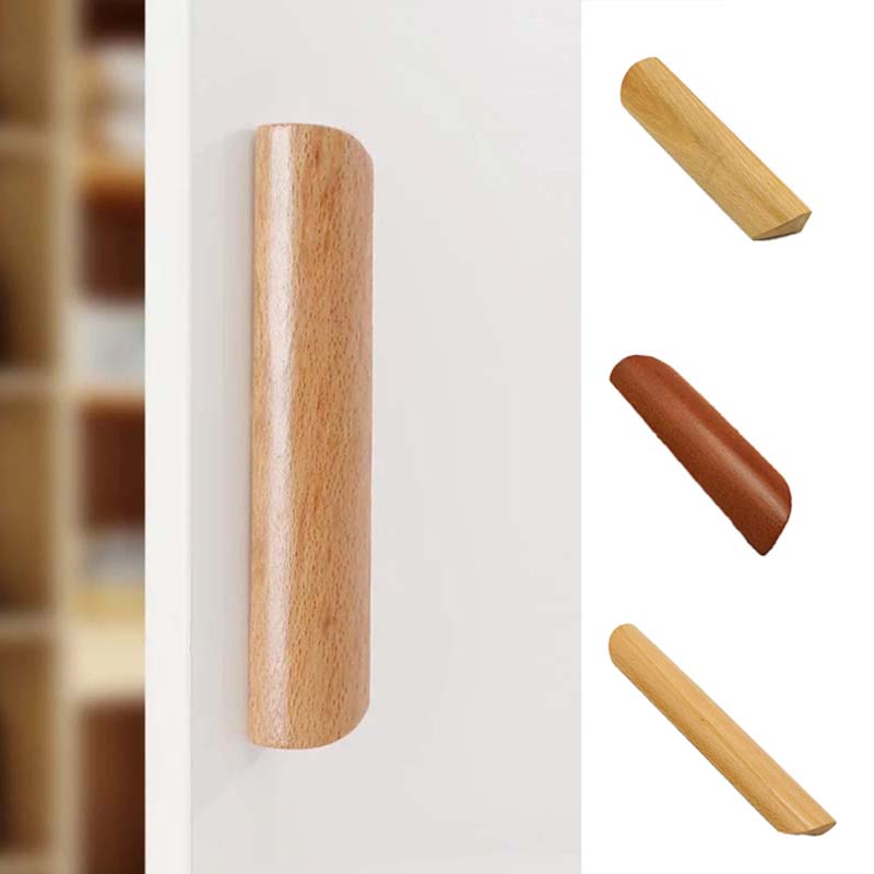 u2y7 1PC Dresser Pulls Handles Knobs Baside Beech Wooden Drawer Knobs Furniture Handles Cabinets
