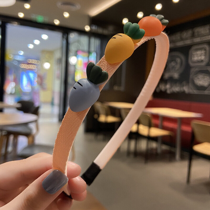 I LOVE DADDY&MUMMY Cute Strawberry Flower Headbands For Girls Kids Hairpins Handmade Headbands Birthday Gifts Hats Hair Accessories
