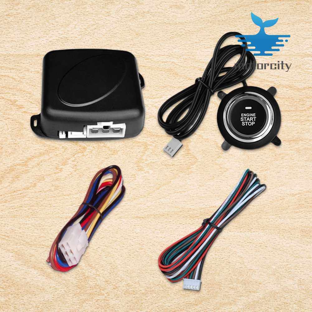 12V Car One Key Start System Automatic Ignition Push Button Start System Remote Control Keyless Entry System Car Accessories
