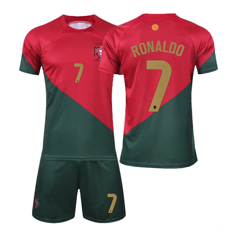 [In Stock] NO.7 Cristianos Ronaldos Messis Men Kids Boy Short Sleeve ...