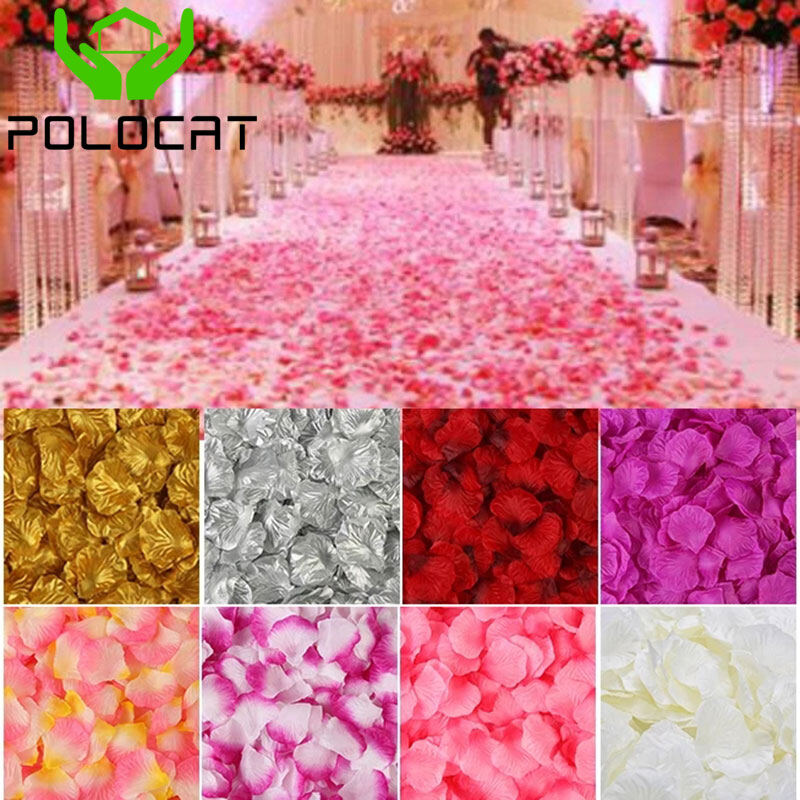 Rose Petals, 2000 Pieces Artificial Silk Flower Petals For Arts Crafts