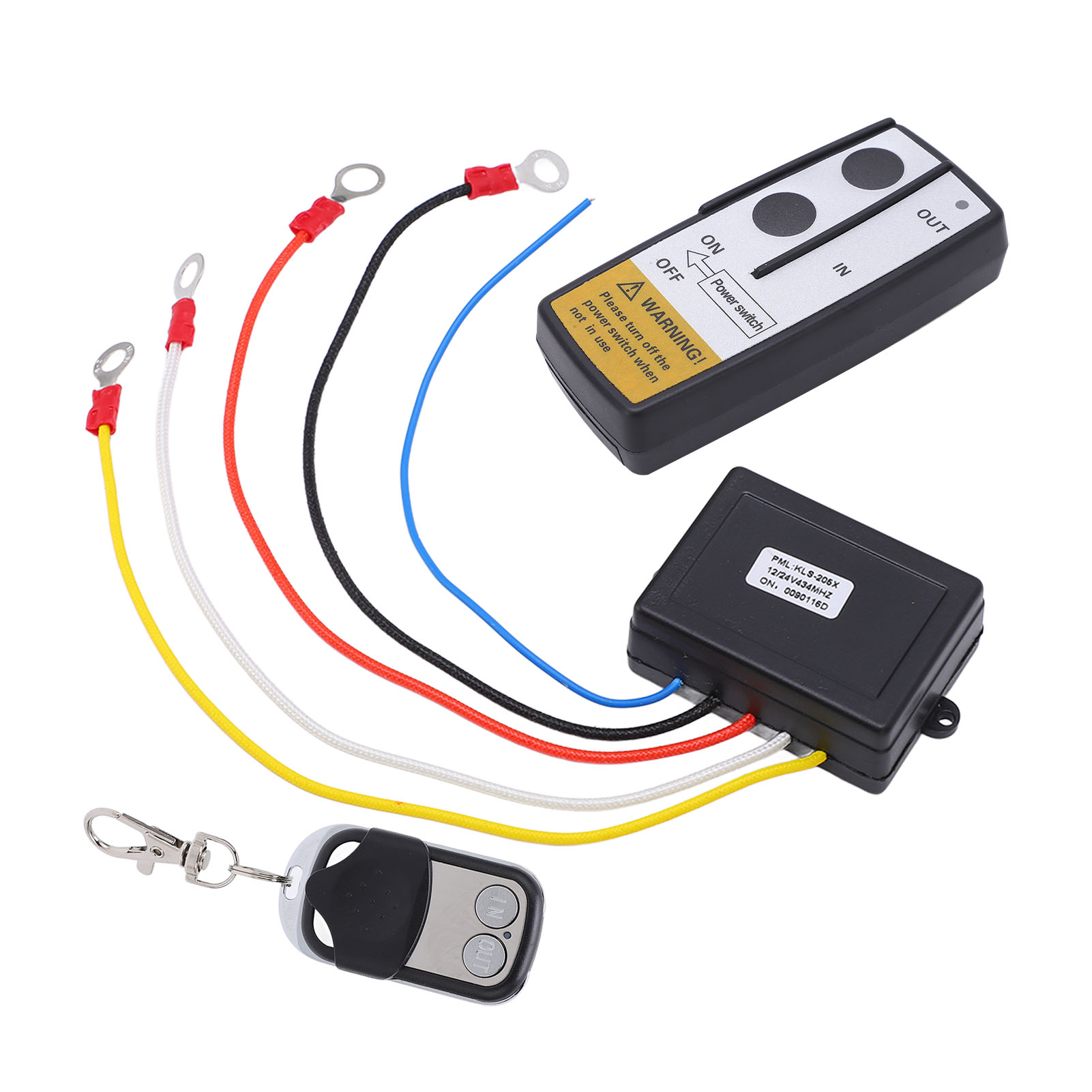 Tời Không Dây Điều Khiển Từ Xa Bộ Thu Từ Xa DC12V 24V Với Chìa Khóa Cho Cửa Nhà Để Xe Thuyền