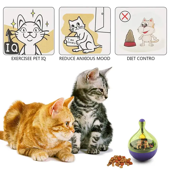 Cat Toys Interactive Cat Toy Pet Cat Dog Feeder Food Dispenser