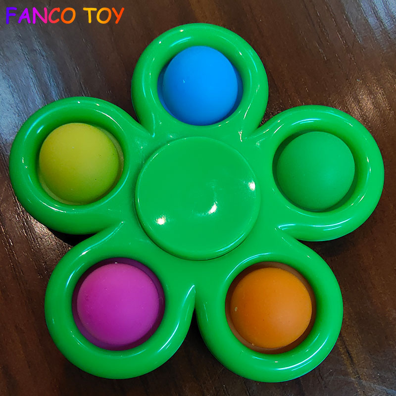 Con quay Fidget 5 cánh gắn bóng Pop It kiểu mới - INTL