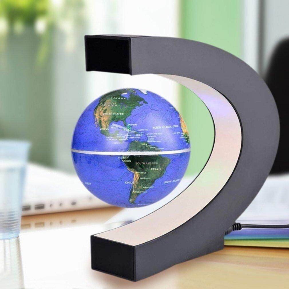 Era Levitation Anti Gravity Globe Magnetic Floating Globe World Map With Led Light Blue/gold Eu Plug - Intl By Empire Era