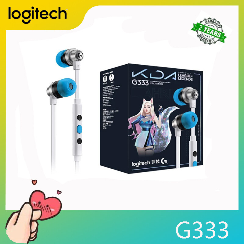 Logitech G333 KDA In-ear Headphones, Limited Edition, Gaming, with Mic, USB-C, for Laptop, PC Gaming, LOL K / DA Singapore