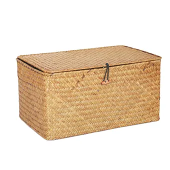 woven box with lid