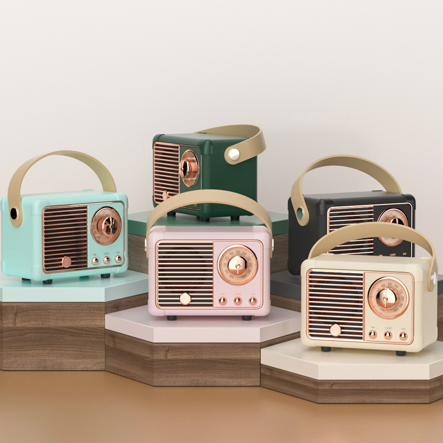 HM11 Mini Speaker Bluetooth 5.0 Portable Speaker  Bluetooth Speaker Rechargeable Beautiful Bluetooth Stero Subwoofer support TF Card, USB, Hands-Free Call Function with Strap