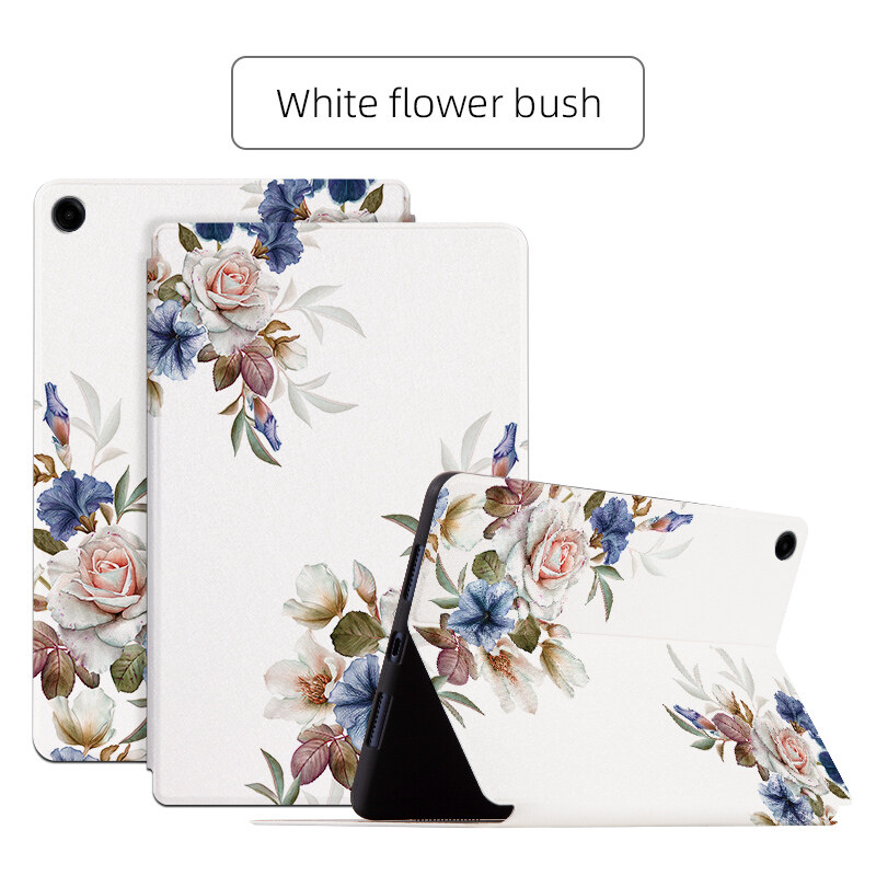 For samsung galaxy tab a9 8.7" 2023 a9 plus a9+ 11.0" sm-x210 sm-x215 sm-x216b sm-x110 sm-x115 tablet protective case fashion blooming beautiful flowers casing flip stand cover