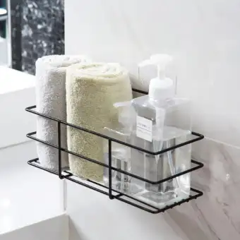 1pcs Wrought Iron Free Punching Kitchen Bathroom Shelf Organizer Kitchen Bathroom Shelf Organizer