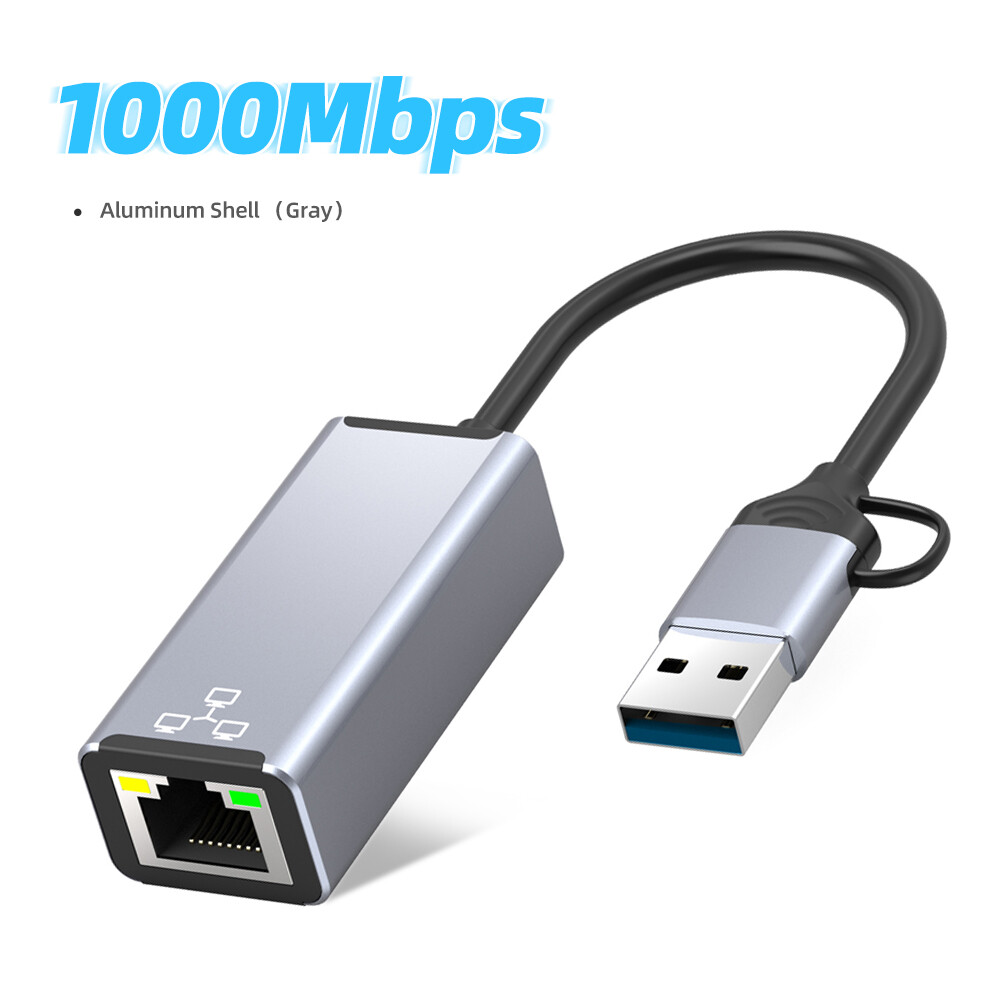 Kebidumei 1000mbps ethernet lan usb type c to rj45 usb 3.0 network card for laptop pc internet