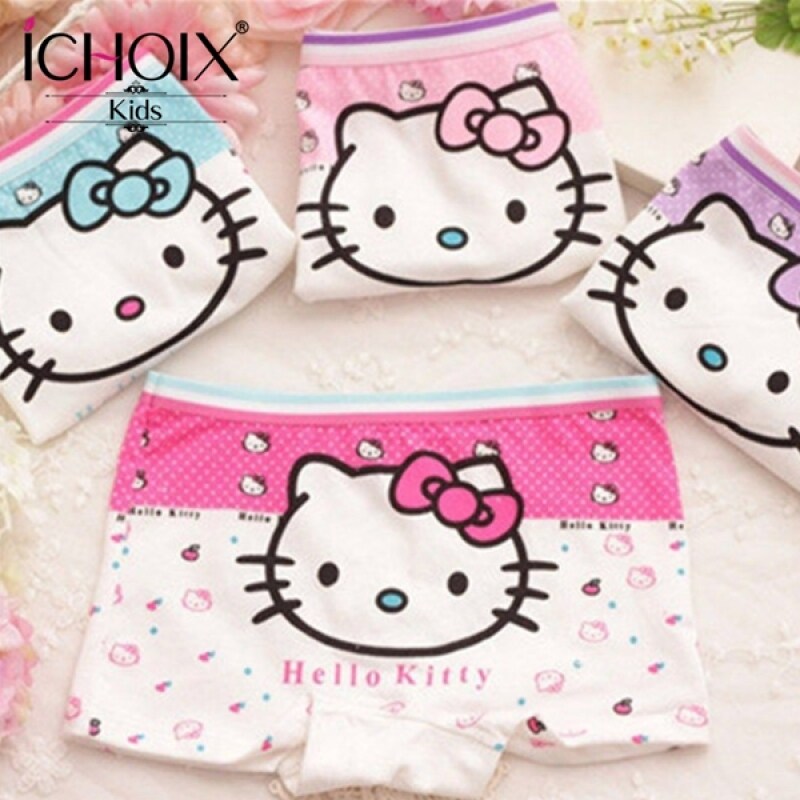 Nơi bán Ichoix Trẻ Em 2020 4 Trẻ Em Hoạt Hình Quần Lót Nam Boxer Cotton Bé Gái Quần Lót Ren