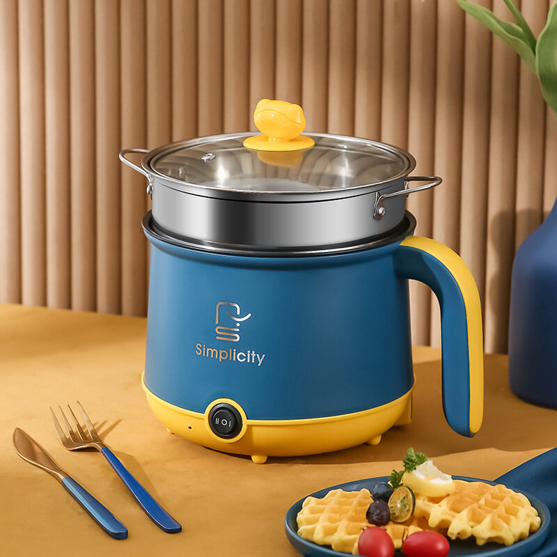 XIAOMIMIJIA Dormitory pot student multi-functional home one hot pot cooking noodle small pot 1 person 2 small mini electric cooker electric cooker